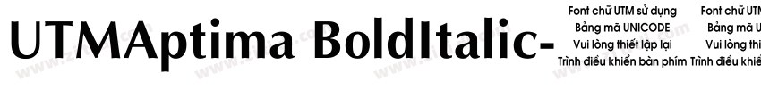 UTMAptima BoldItalic字体转换 UTMAptima BoldItalic字体转换